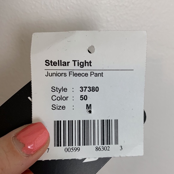 NWOT Obermeyer Juniors Pink Stellar Cropped Tight - Picture 7 of 9